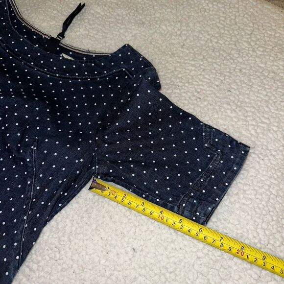 Boden Womens Rhea Denim Polka Dot Sheath Dress Size 2 EUC - Picture 9 of 12